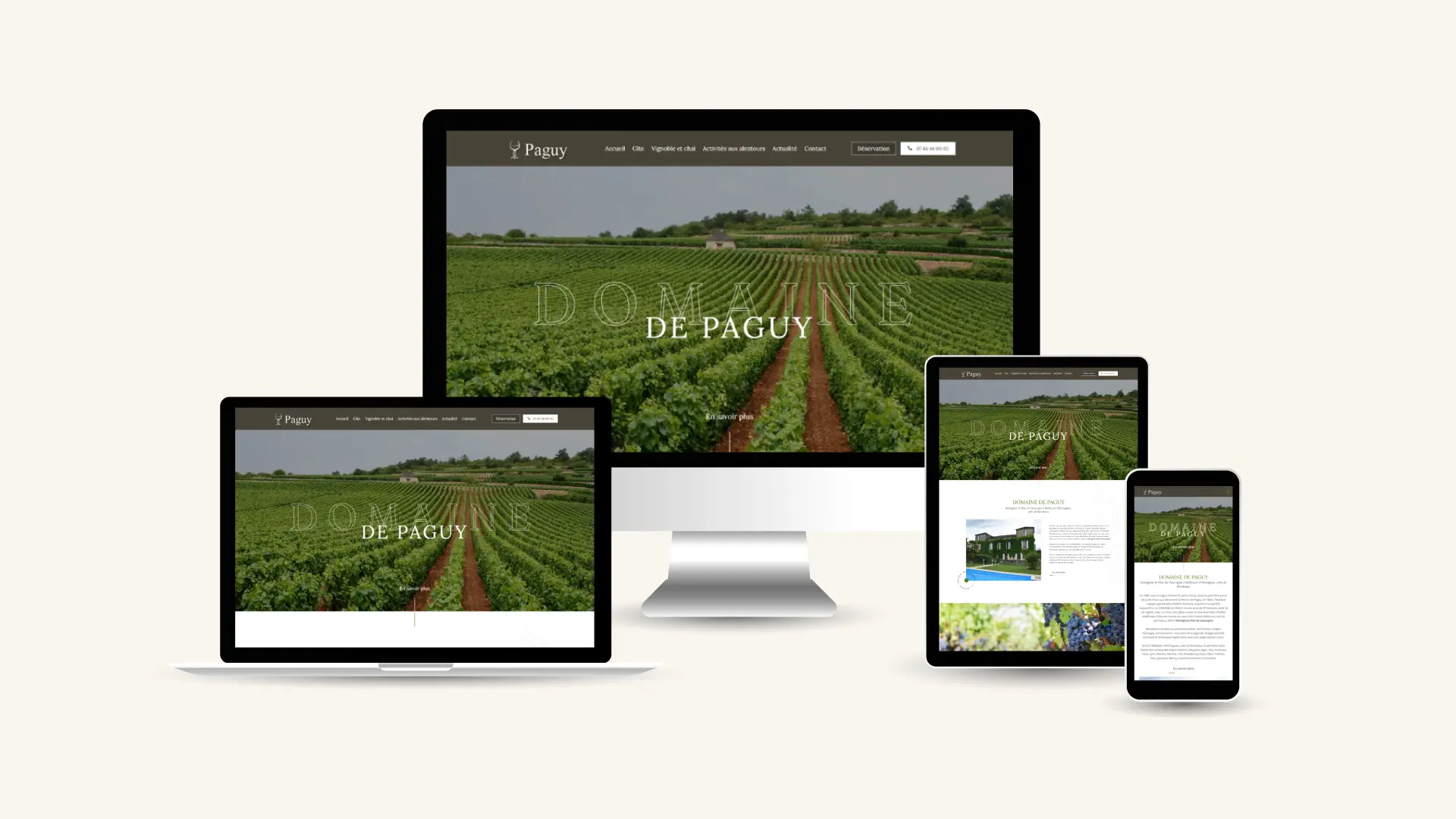 Domaine De Paguy Armagnac Floc De Gascogne Bordeaux Mockup De Paguy